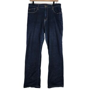 Aviator Best Travel Jeans Womens 32 Relaxed Dark Indigo Made in USA Stretch